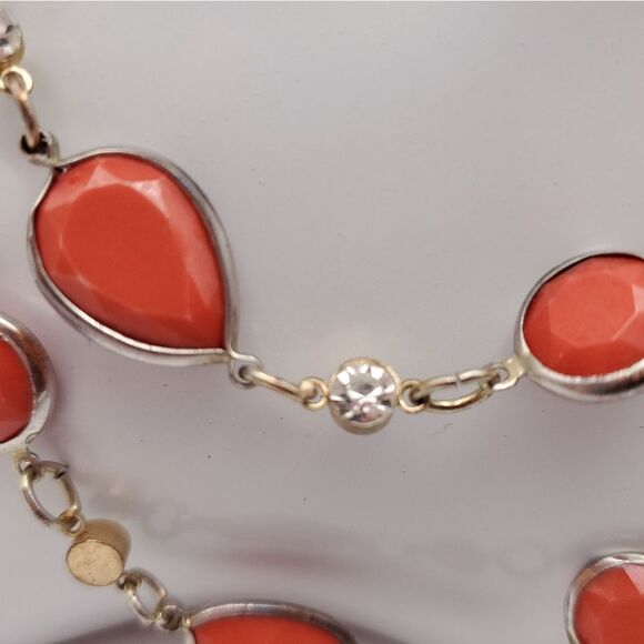 Glistening orange retro‎ pearl necklace - Picture 3 of 3